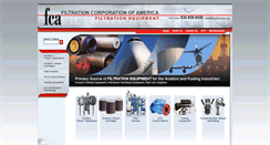 Desktop Screenshot of filtrationcorp.com